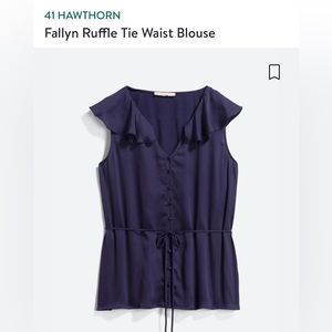 Fallyn Ruffle Tie waist blouse
